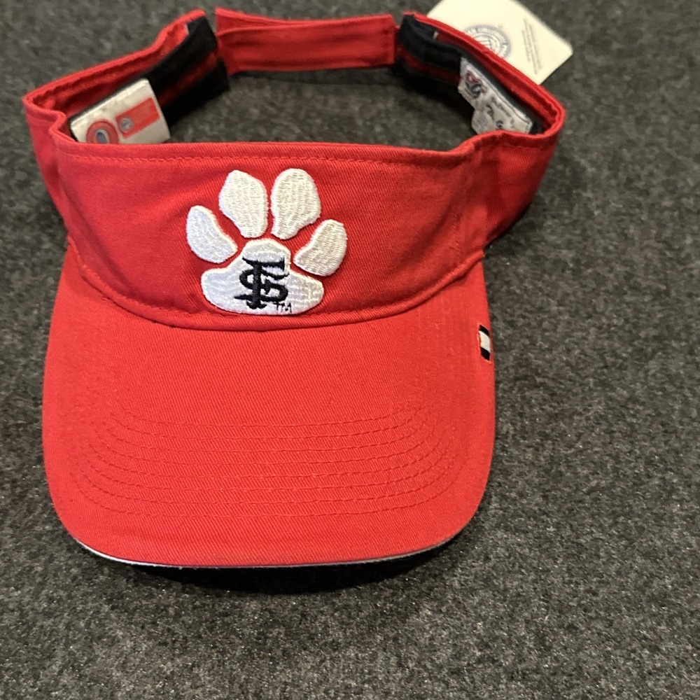 The Game Visor Sportswear Fresno State FS Paw Logo Adjustable New